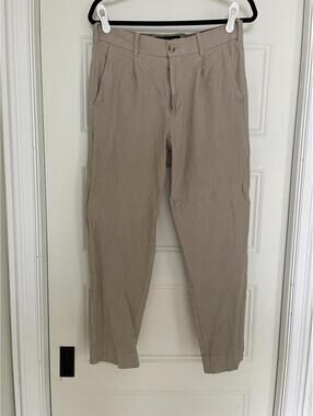 Abercrombie & Fitch Men Linen Pleated Suit Pants 31